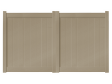6' Tall x 8' Wide Double Drive Swing Vinyl Gate For Vinyl Fences (AFC-012)