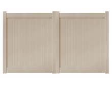 6' Tall x 8' Wide Double Drive Swing Vinyl Gate For Vinyl Fences (AFC-012)