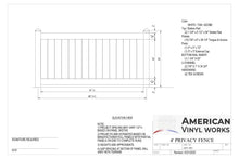 [PRICE PER FOOT] 4' Tall Privacy AFC-001 Vinyl Fence