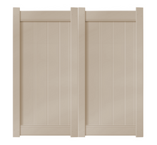 6' Tall x 6' Wide Double Drive Swing Vinyl Gate For Vinyl Fences (AFC-6COS)