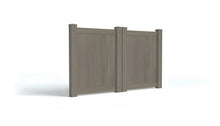 4' Tall x 6' Wide Double Drive Swing Vinyl Gate For Vinyl Fences (AFC-001)