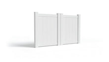 4' Tall x 6' Wide Double Drive Swing Vinyl Gate For Vinyl Fences (AFC-001)