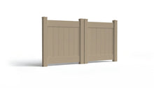 4' Tall x 8' Wide Double Drive Swing Vinyl Gate For Vinyl Fences (AFC-001)