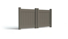 4' Tall x 8' Wide Double Drive Swing Vinyl Gate For Vinyl Fences (AFC-001)