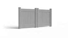 4' Tall x 8' Wide Double Drive Swing Vinyl Gate For Vinyl Fences (AFC-001)