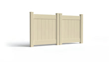 4' Tall x 8' Wide Double Drive Swing Vinyl Gate For Vinyl Fences (AFC-001)