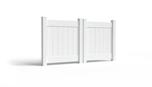 4' Tall x 8' Wide Double Drive Swing Vinyl Gate For Vinyl Fences (AFC-001)
