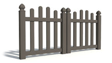 4' Tall x 6' Wide Double Drive Swing Vinyl Gate For Vinyl Fences (AFC-016)