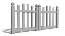 4' Tall x 6' Wide Double Drive Swing Vinyl Gate For Vinyl Fences (AFC-016)