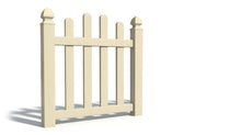 4' Tall x 3' Wide Single Swing Vinyl Gate For Vinyl Fences (AFC-016)