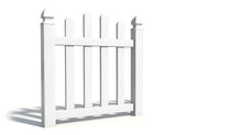 4' Tall x 3' Wide Single Swing Vinyl Gate For Vinyl Fences (AFC-016)