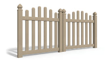 4' Tall x 8' Wide Double Drive Swing Vinyl Gate For Vinyl Fences (AFC-016)