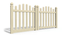 4' Tall x 8' Wide Double Drive Swing Vinyl Gate For Vinyl Fences (AFC-016)