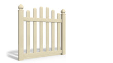 4' Tall x 4' Wide Single Swing Vinyl Gate For Vinyl Fences (AFC-016)