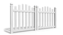 4' Tall x 8' Wide Double Drive Swing Vinyl Gate For Vinyl Fences (AFC-016)