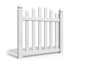 4' Tall x 4' Wide Single Swing Vinyl Gate For Vinyl Fences (AFC-016)