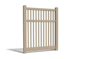 6' Tall x 4' Wide Single Swing Vinyl Gate For Vinyl Fences (AFC-017)