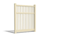 6' Tall x 4' Wide Single Swing Vinyl Gate For Vinyl Fences (AFC-017)