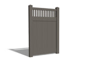 6' Tall x 4' Wide Single Swing Vinyl Gate For Vinyl Fences (AFC-018)