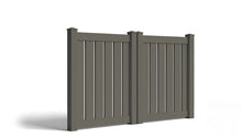 4' Tall x 8' Wide Double Drive Swing Vinyl Gate For Vinyl Fences (AFC-0304)