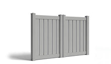 4' Tall x 8' Wide Double Drive Swing Vinyl Gate For Vinyl Fences (AFC-0304)