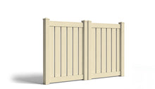 4' Tall x 8' Wide Double Drive Swing Vinyl Gate For Vinyl Fences (AFC-0304)