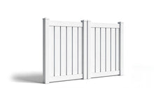 4' Tall x 8' Wide Double Drive Swing Vinyl Gate For Vinyl Fences (AFC-0304)