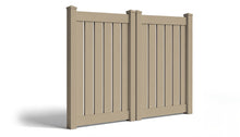 6' Tall x 8' Wide Double Drive Swing Vinyl Gate For Vinyl Fences (AFC-C62)