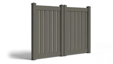 6' Tall x 8' Wide Double Drive Swing Vinyl Gate For Vinyl Fences (AFC-030)