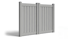 6' Tall x 8' Wide Double Drive Swing Vinyl Gate For Vinyl Fences (AFC-C62)