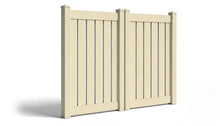 6' Tall x 8' Wide Double Drive Swing Vinyl Gate For Vinyl Fences (AFC-030)