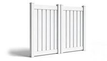 6' Tall x 8' Wide Double Drive Swing Vinyl Gate For Vinyl Fences (AFC-C62)