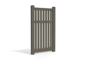 6' Tall x 3' Wide Single Swing Vinyl Gate For Vinyl Fences (AFC-034)