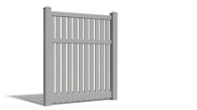 6' Tall x 4' Wide Single Swing Vinyl Gate For Vinyl Fences (AFC-034)
