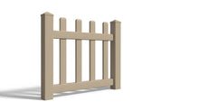 3' Tall x 3' Wide Single Swing Vinyl Gate For Vinyl Fences (AFC-11)