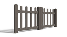3' Tall x 6' Wide Double Drive Swing Vinyl Gate For Vinyl Fences (AFC-11)