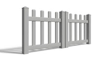 3' Tall x 6' Wide Double Drive Swing Vinyl Gate For Vinyl Fences (AFC-11)