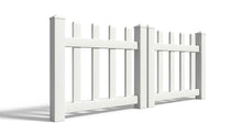 3' Tall x 6' Wide Double Drive Swing Vinyl Gate For Vinyl Fences (AFC-11)