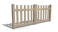 3' Tall x 8' Wide Double Drive Swing Vinyl Gate For Vinyl Fences (AFC-11)