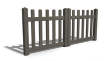 3' Tall x 8' Wide Double Drive Swing Vinyl Gate For Vinyl Fences (AFC-11)