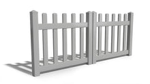 3' Tall x 8' Wide Double Drive Swing Vinyl Gate For Vinyl Fences (AFC-11)