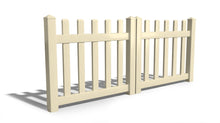 3' Tall x 8' Wide Double Drive Swing Vinyl Gate For Vinyl Fences (AFC-11)