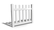 3' Tall x 4' Wide Single Swing Vinyl Gate For Vinyl Fences (AFC-11)