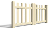 4' Tall x 6' Wide Double Drive Swing Vinyl Gate For Vinyl Fences (AFC-15)