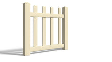 4' Tall x 3' Wide Single Swing Vinyl Gate For Vinyl Fences (AFC-15)