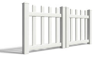 4' Tall x 6' Wide Double Drive Swing Vinyl Gate For Vinyl Fences (AFC-15)