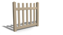 4' Tall x 4' Wide Single Swing Vinyl Gate For Vinyl Fences (AFC-15)