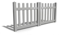4' Tall x 8' Wide Double Drive Swing Vinyl Gate For Vinyl Fences (AFC-15)