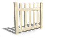 4' Tall x 4' Wide Single Swing Vinyl Gate For Vinyl Fences (AFC-15)