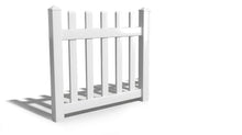 4' Tall x 4' Wide Single Swing Vinyl Gate For Vinyl Fences (AFC-15)